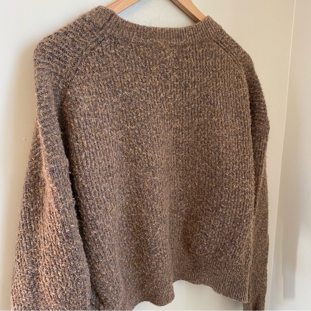 Heartloom Celine Sweater Medium Brown Crew Neck Size Medium - Picture 5 of 14